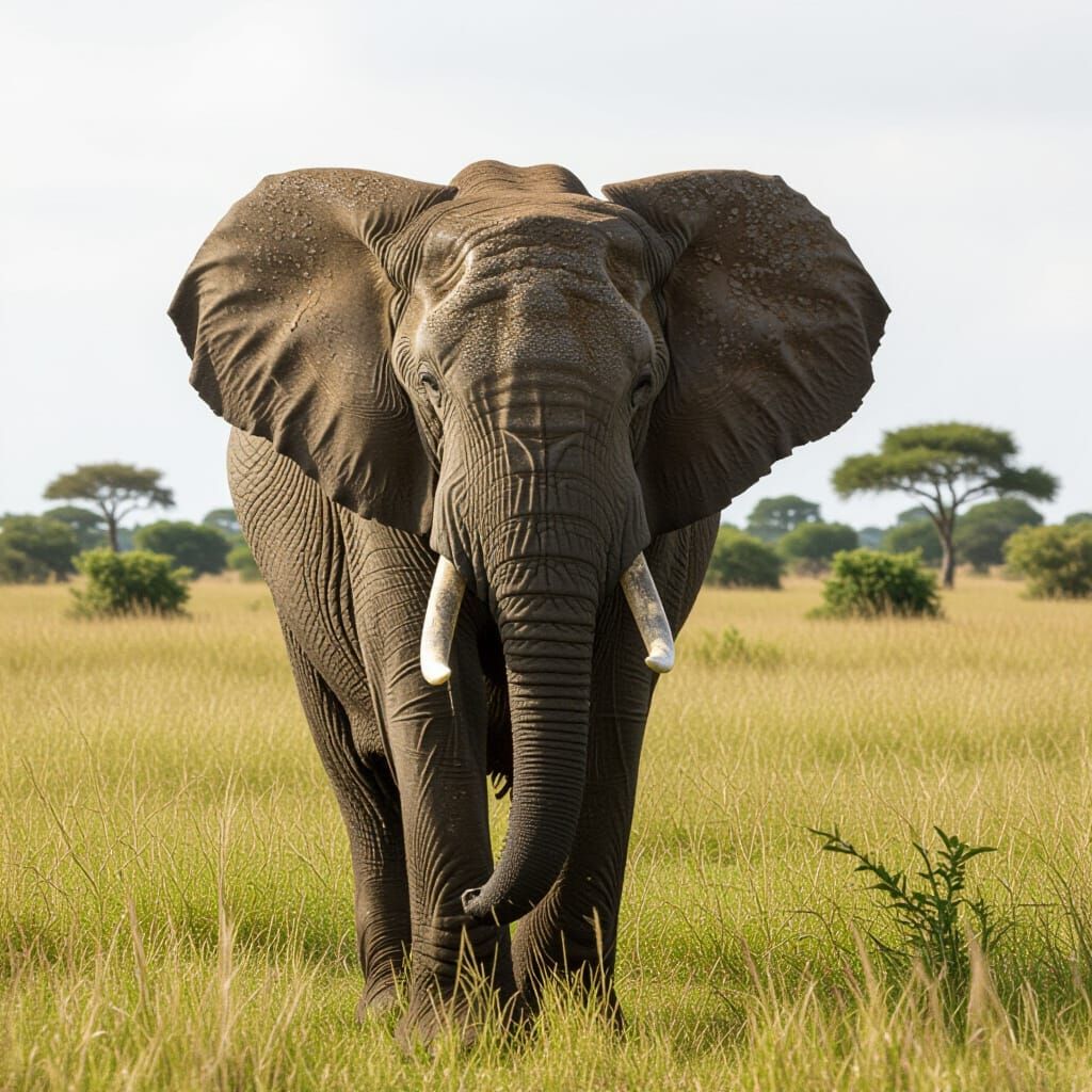 Tenacious Elephant Ready for Adventure