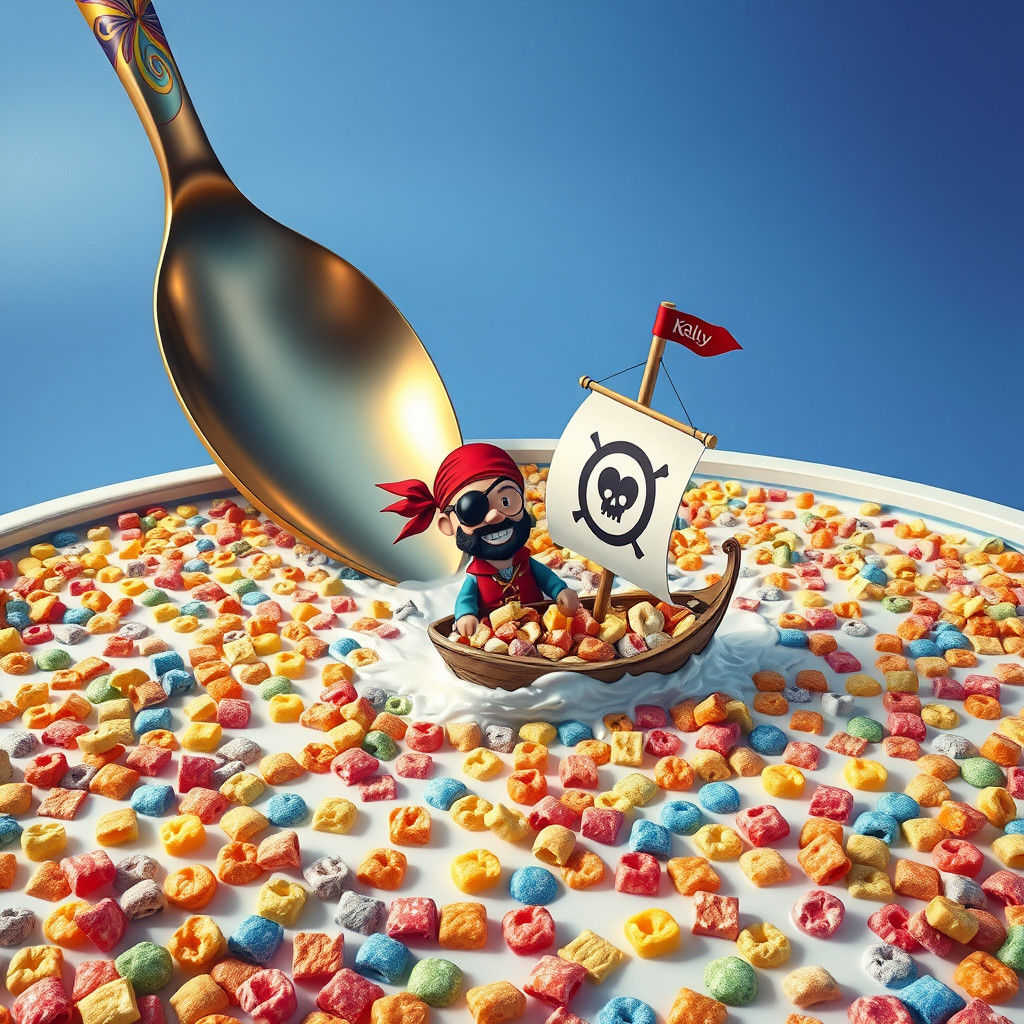 Cereal Swimming Pool: A Whimsical Pirate Adventure