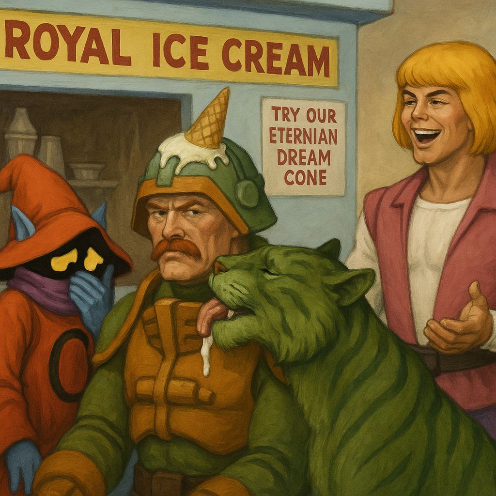 Orko's Ice Cream Mishap at Eternian Dream Cone Stand