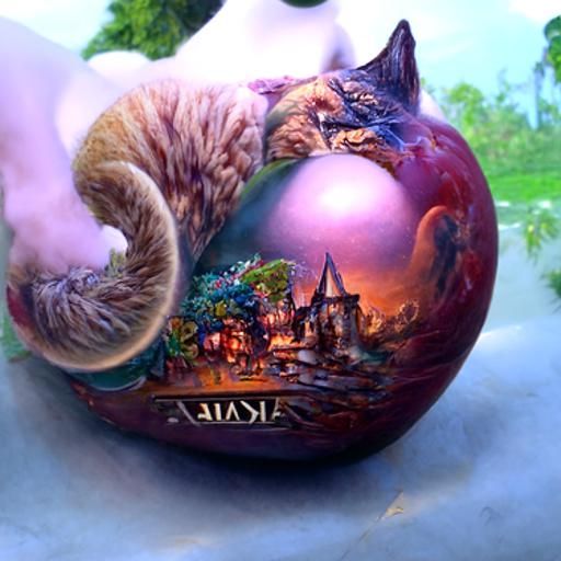 Ethereal Alphabet Art in Kinkade Style