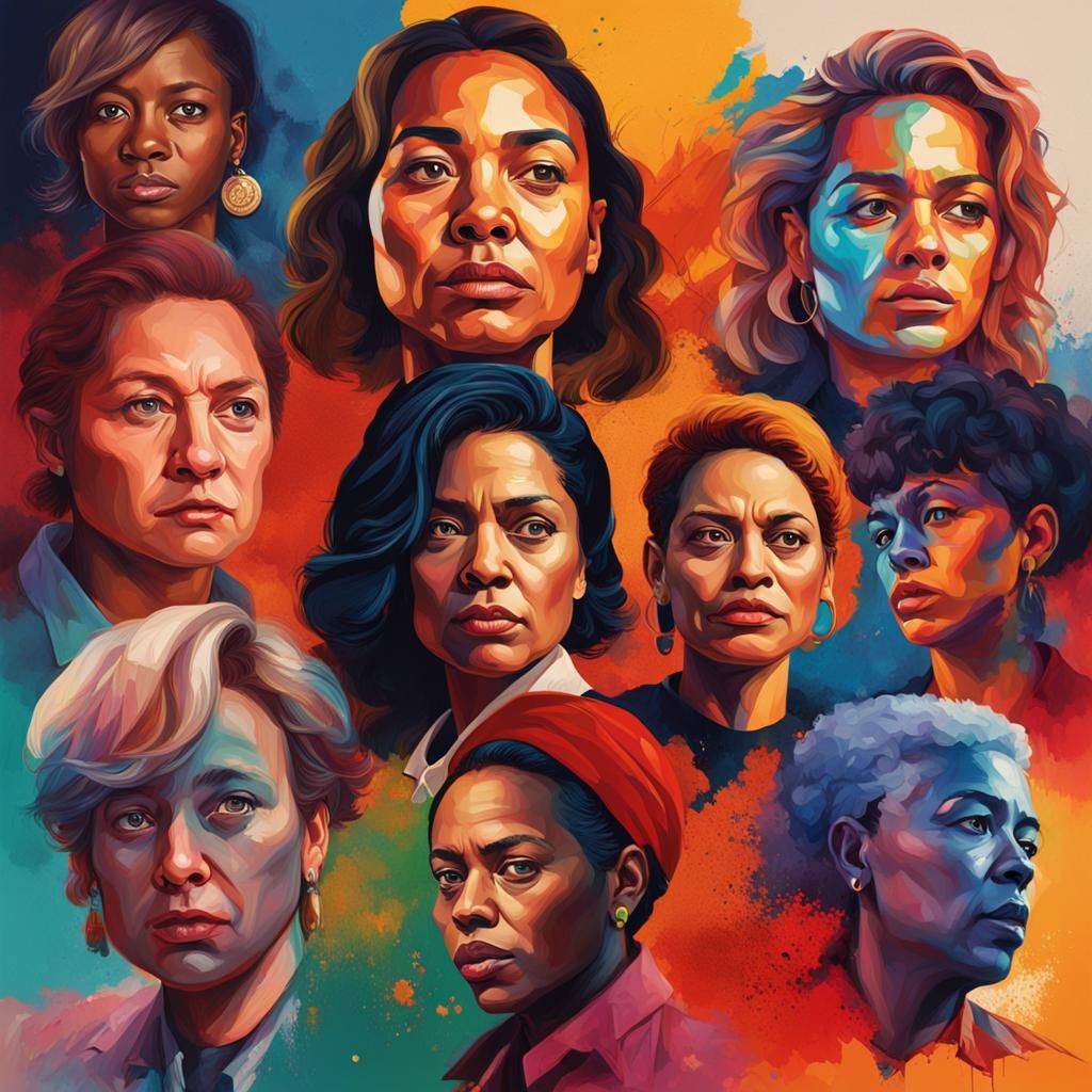 Hyperrealistic Portraits of Influential Women in Splash Art ...