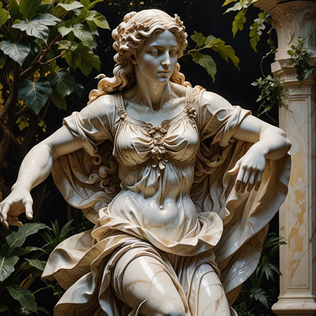 Baroque Lilith Sculpture in Eden