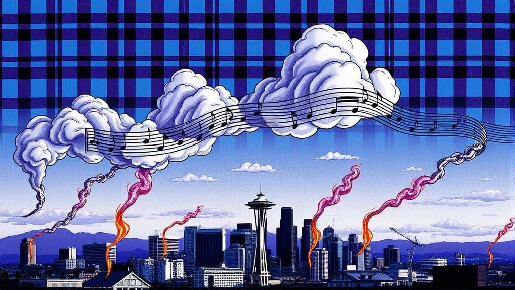 Surreal Seattle Skyline Transports Music Lovers