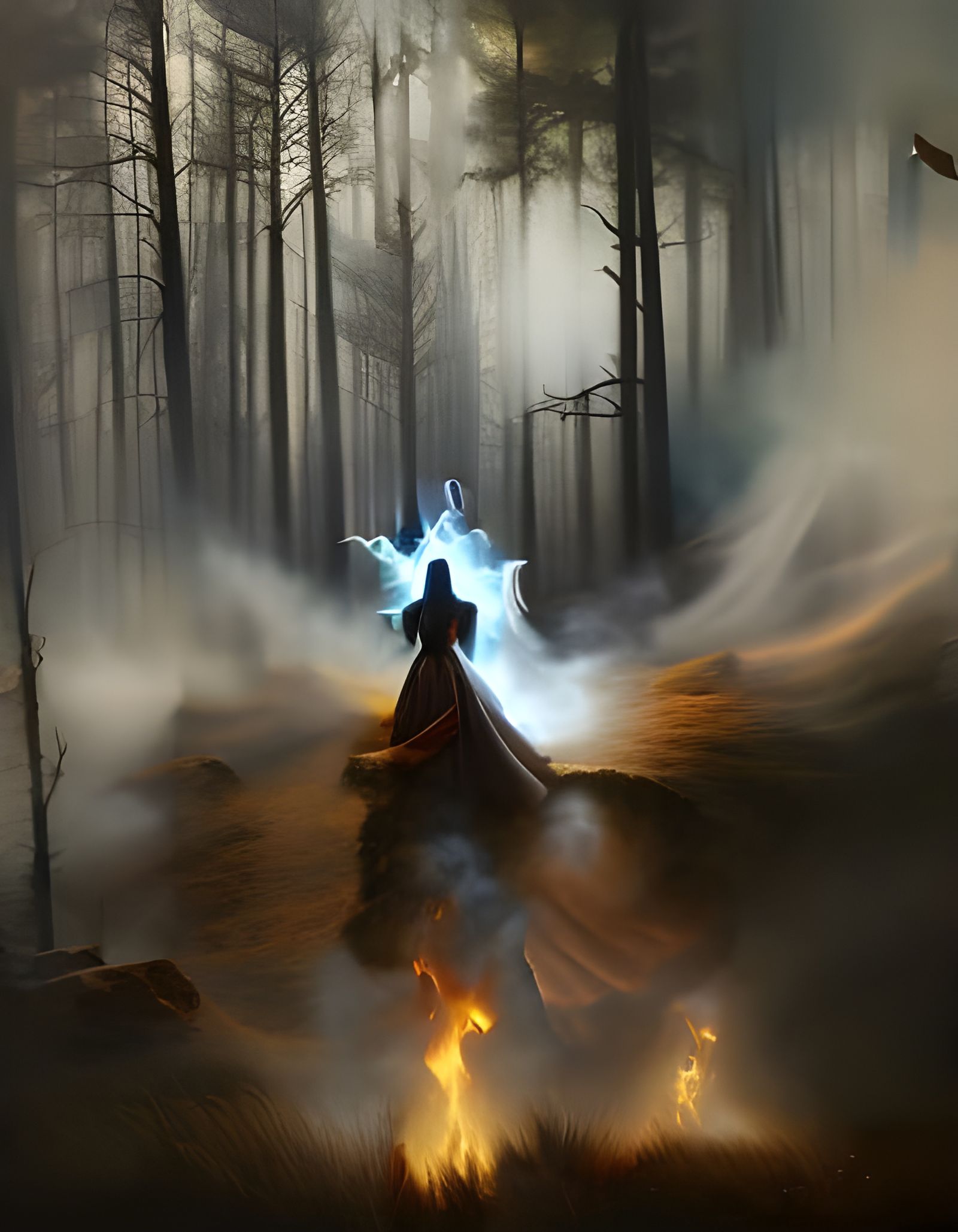 Summoning the spirits in the spooky forest