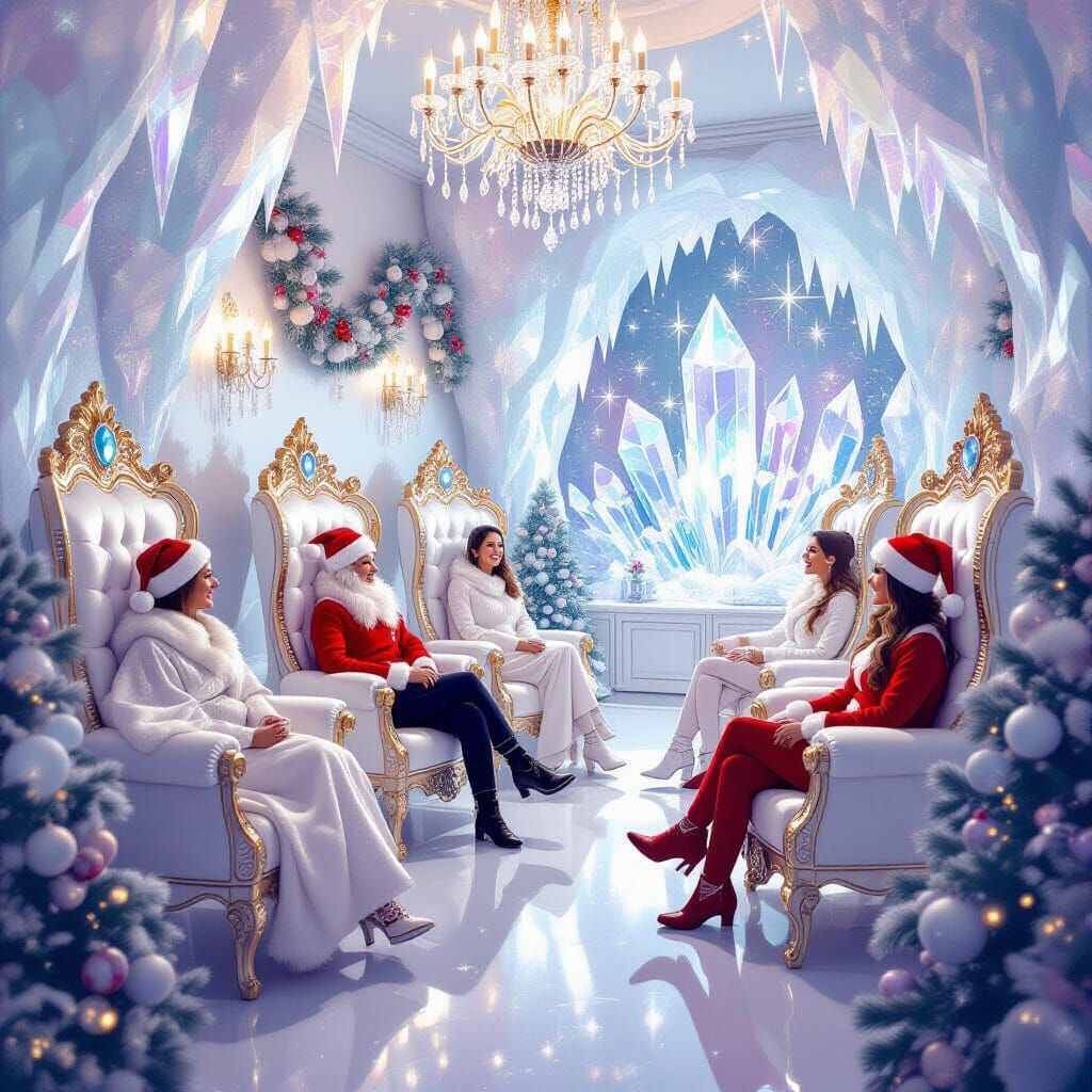 Whimsical Christmas Dental Clinic with Jewel Throne Seating