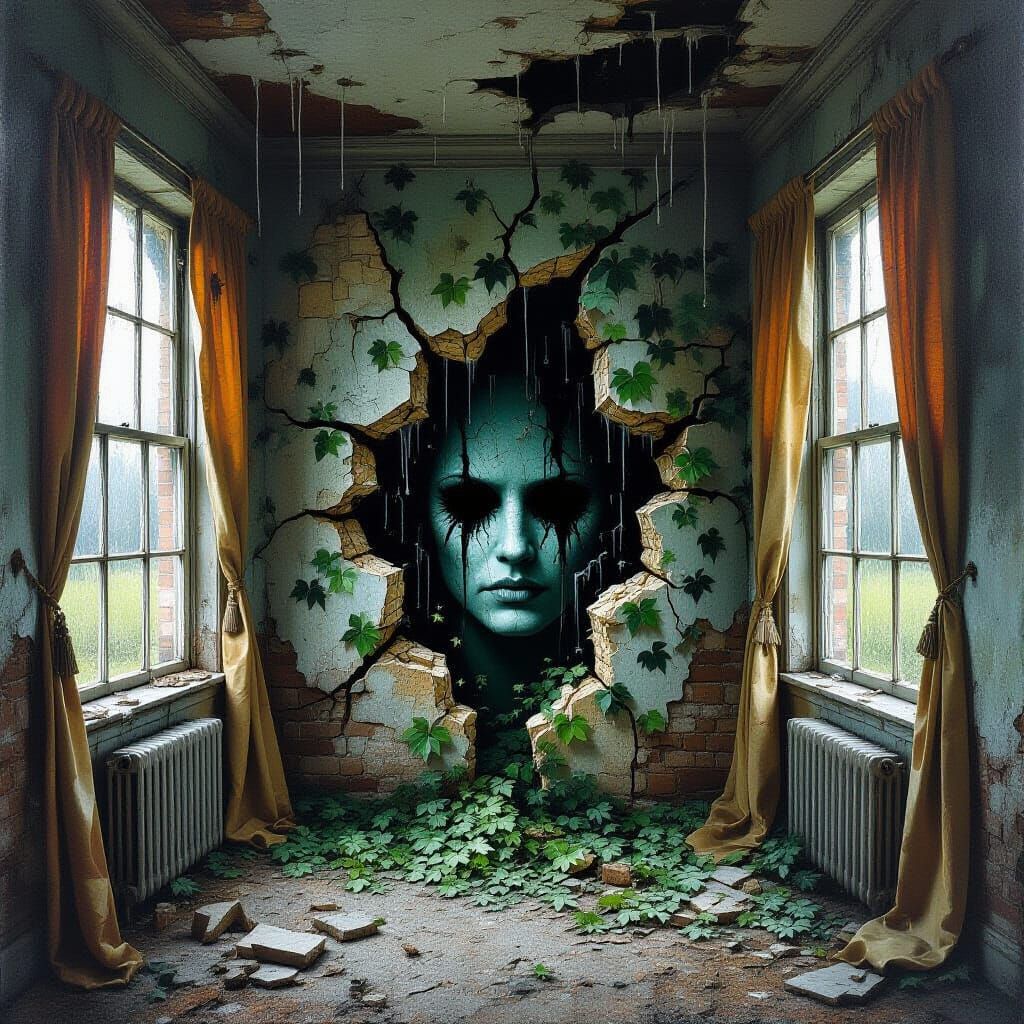 Schizophrenic Psychiatric Projection with Rorschach Ivy