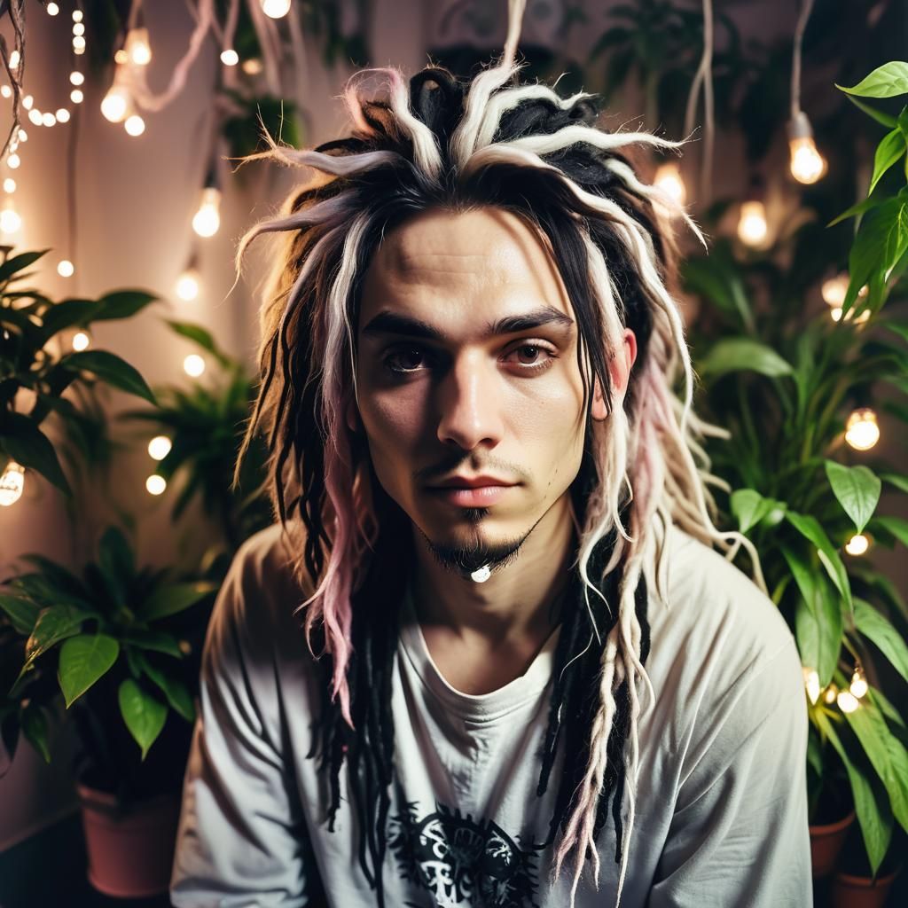 Gothic Emo Portrait with Soft Lighting