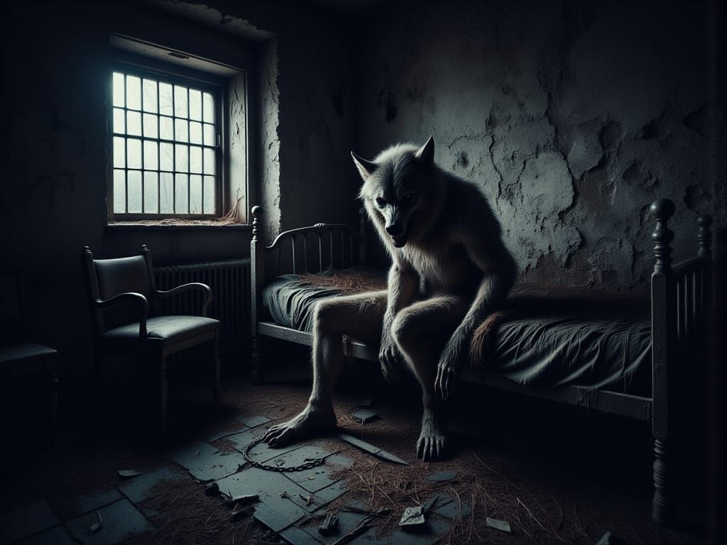 Captured Werewolf