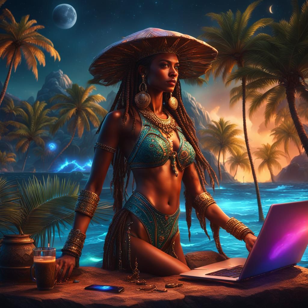 Bikini Chieftain: Planetary Office at Night