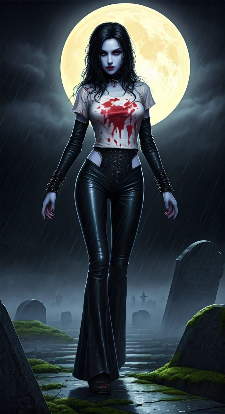 Vampire Goddess in Victorian Gothic Attire