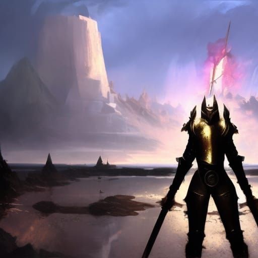 Evil Knight: Dark Fantasy Concept Art in 8k