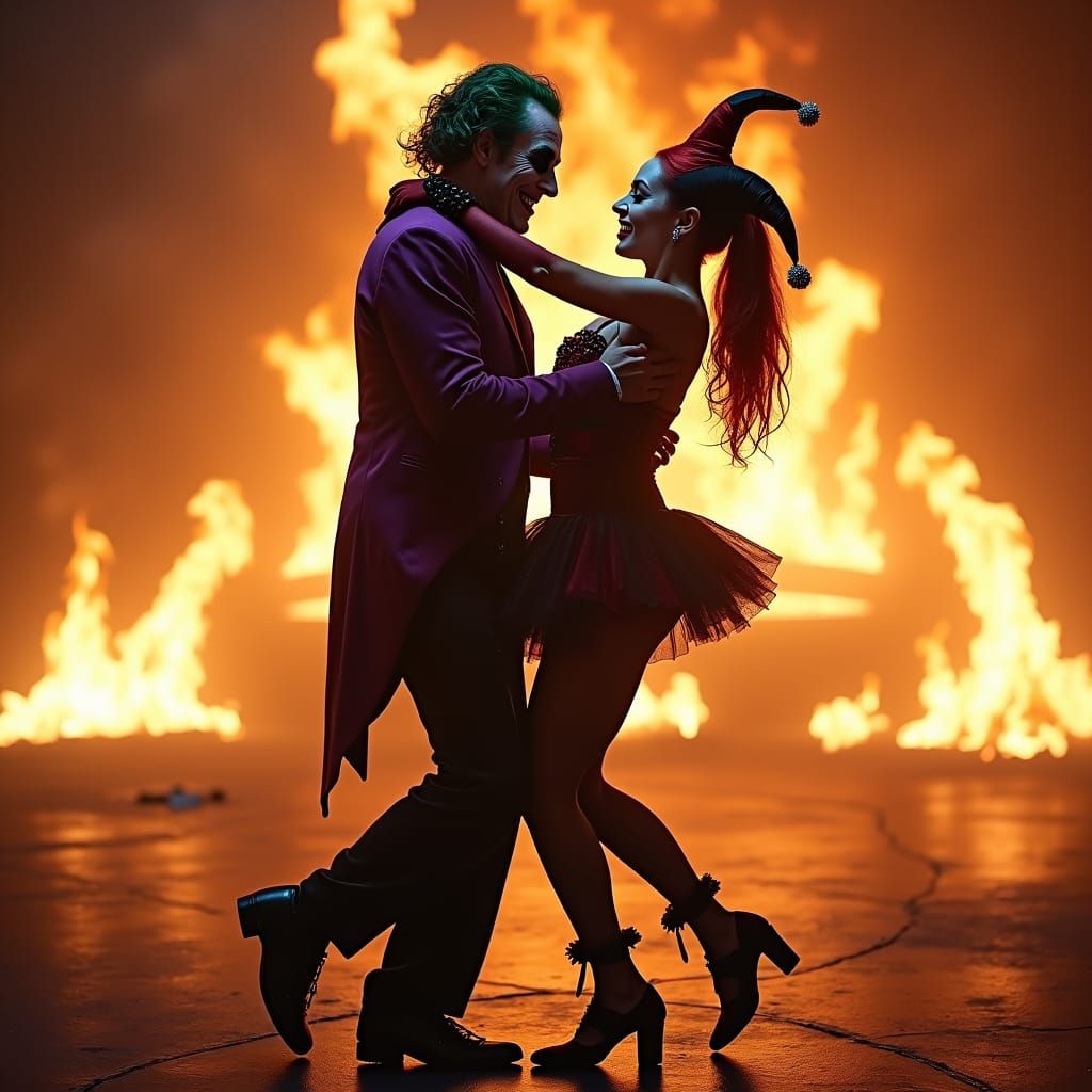 Drag Queens as Joker and Harley Quinn in Hellfire