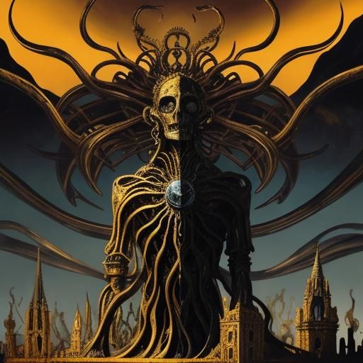 Surreal Anguish: A Dreamlike Expressionist Composition