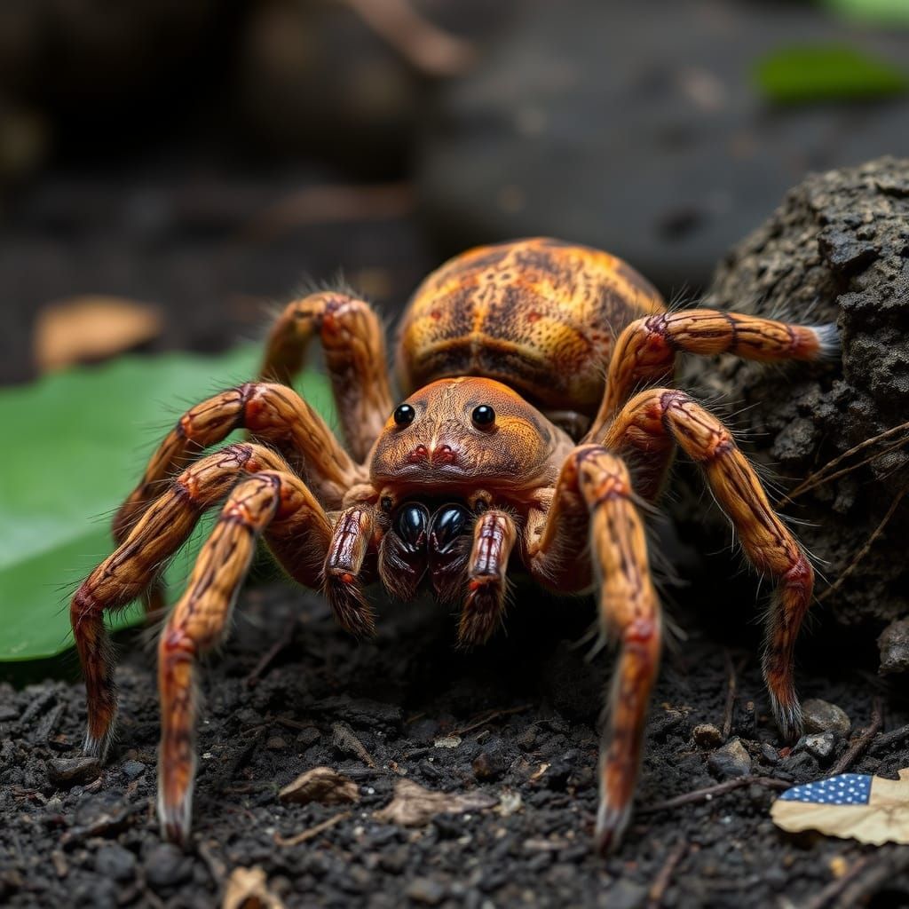 Goliath Birdeater in Fierce Dynamic Action