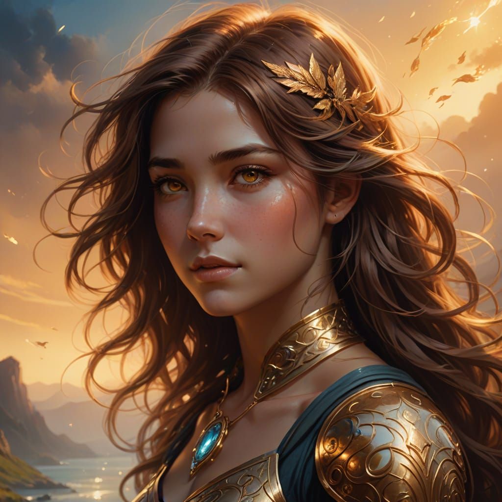 Enchanting Gemini in Human Form: Fantasy Art