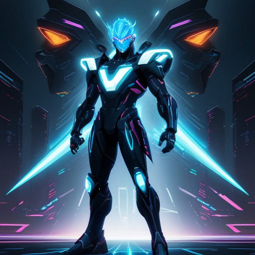 Eternal Cyberpunk Hero Maxon Eternis Illuminates the Neon-Li...