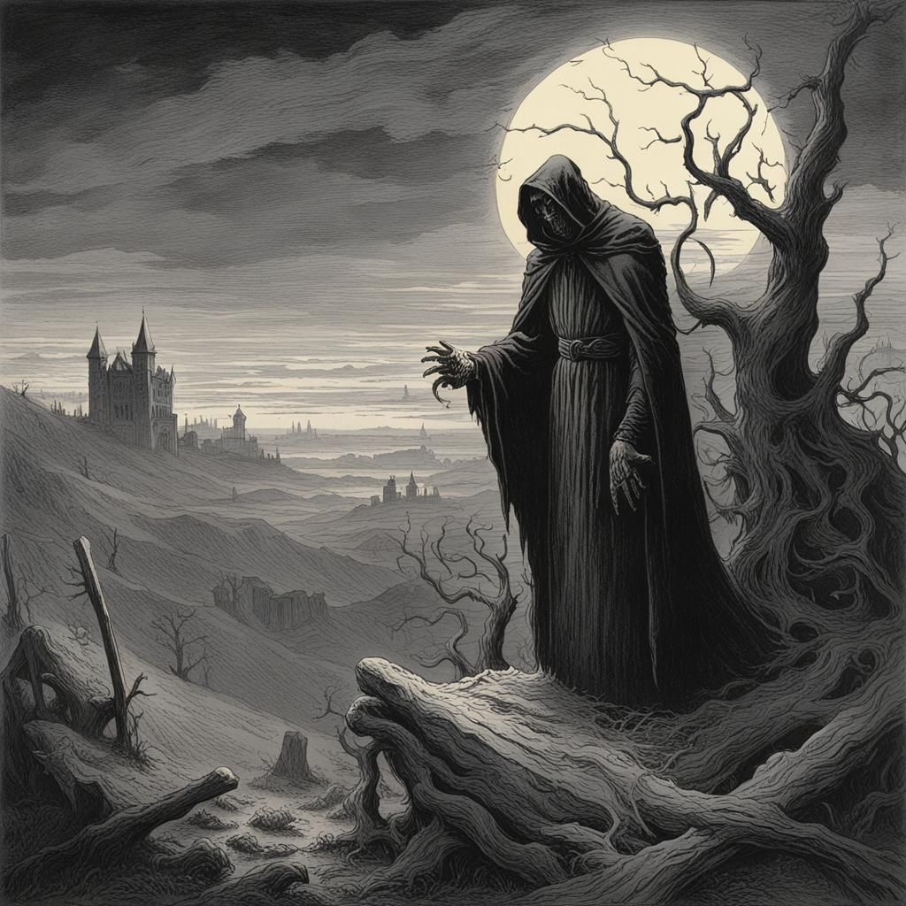 Horrific Whispers of Death in Gothic Style