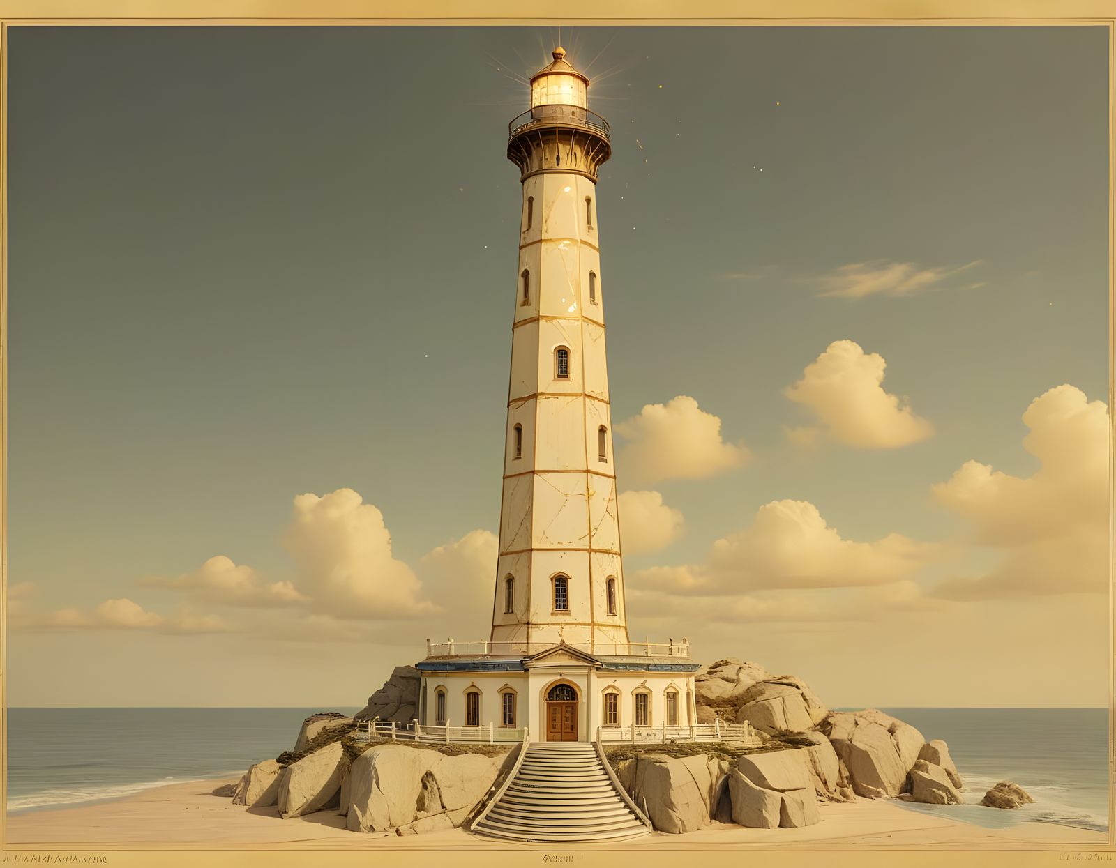 Kintsugi Lighthouse Illuminating Stupidity