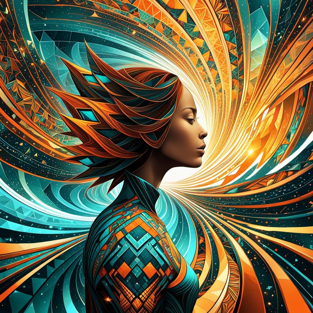 Fractal Art: Powerful Vocalist in Abstract Expressionism
