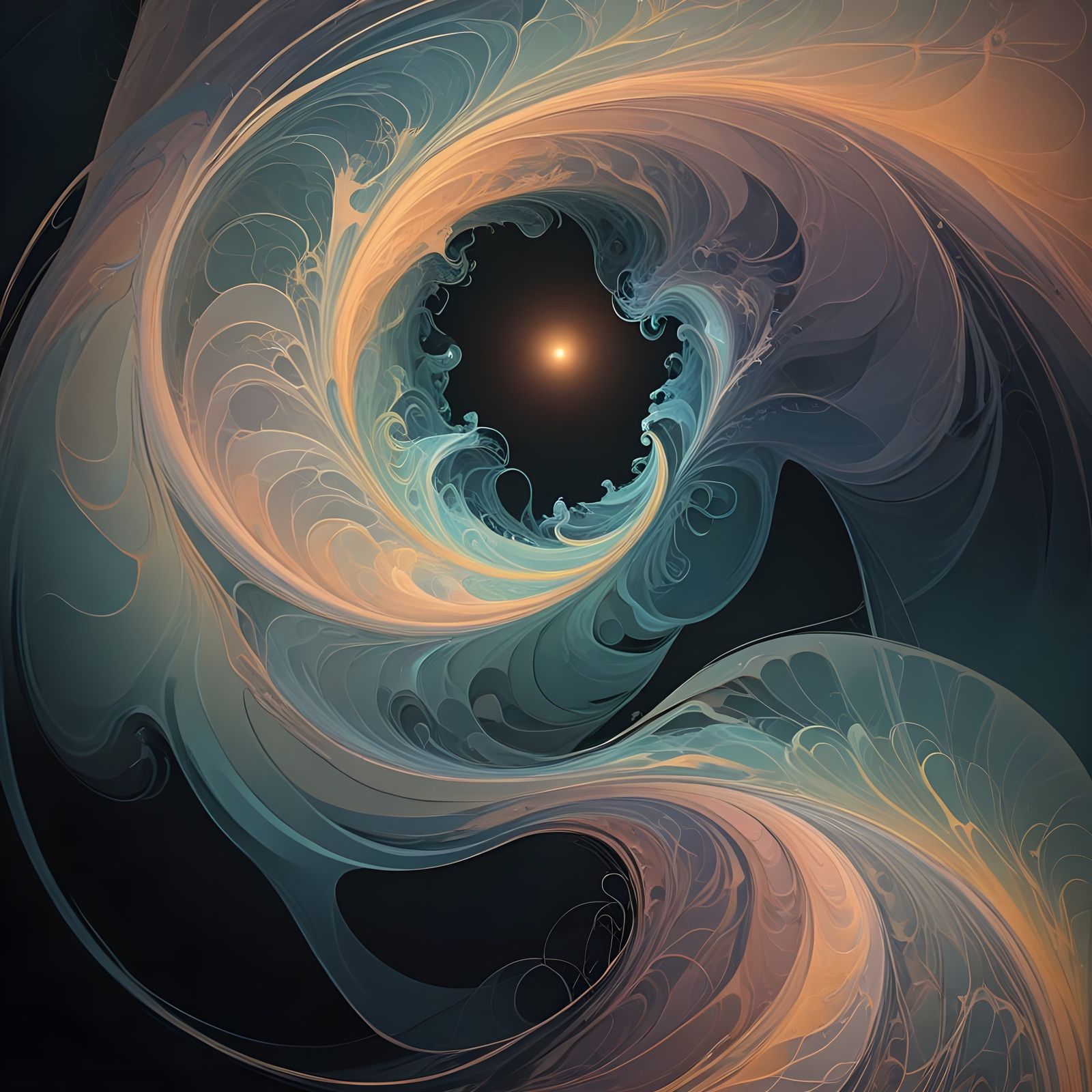 Vibrant Spiritual Abstract with Celestial Undertones