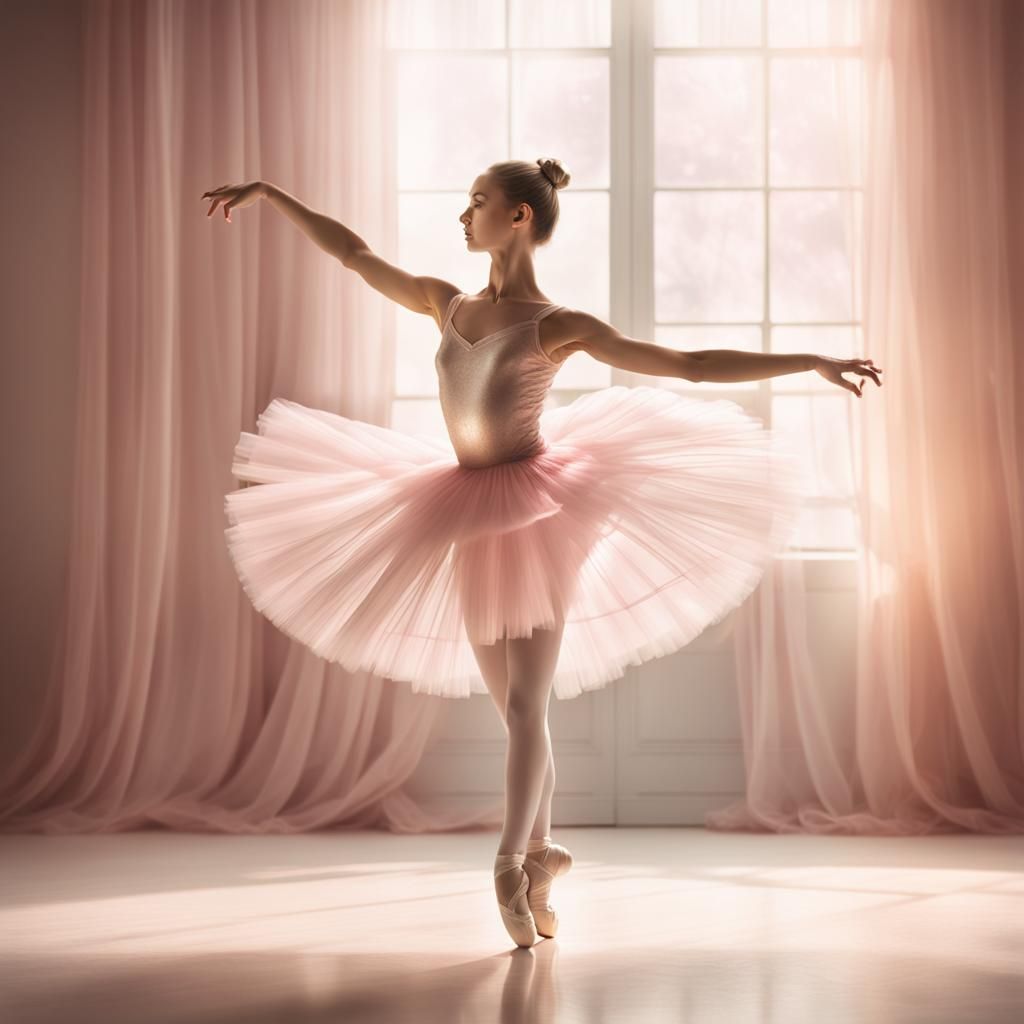 Ethereal Ballerina in Soft Magic Realism