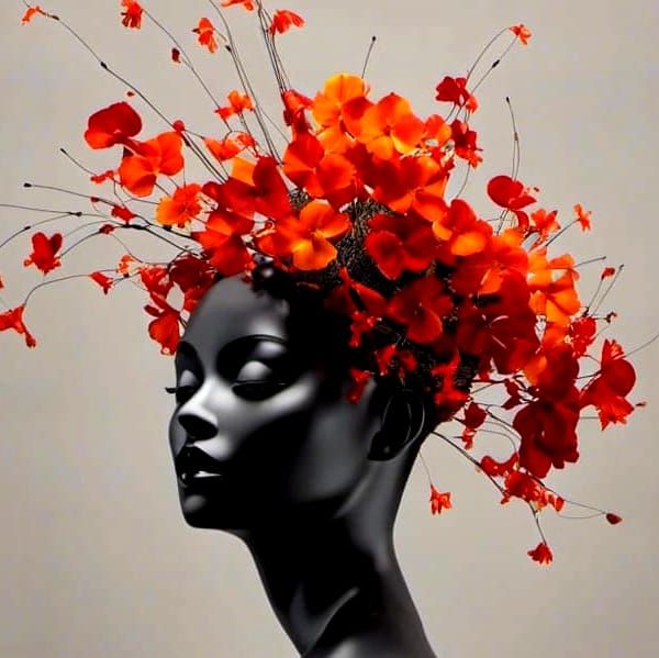 Sinister Fantasy Woman Portrait in Surreal Style