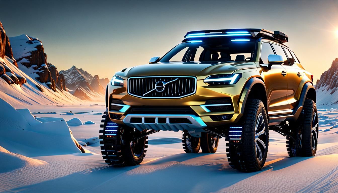 Futuristic Ice Track in VOLVO Style