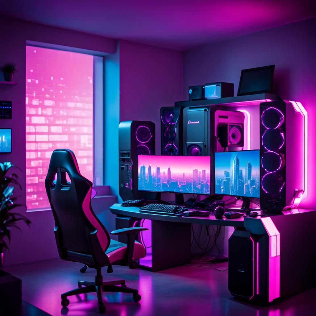 Futuristic gaming PC