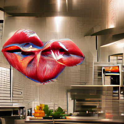 Romantic Kitchen Embrace: A Dance of Love