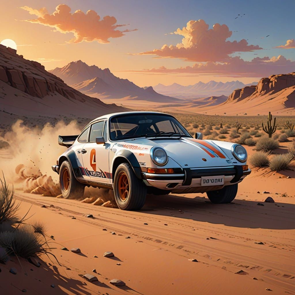 Rugged Porsche 911 Dakar in Futuristic Off-Road Style