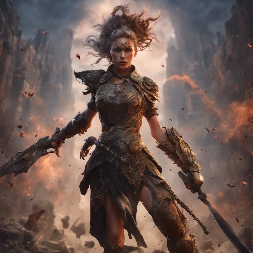 Strong and Fragile Woman: Fantasy Concept Art