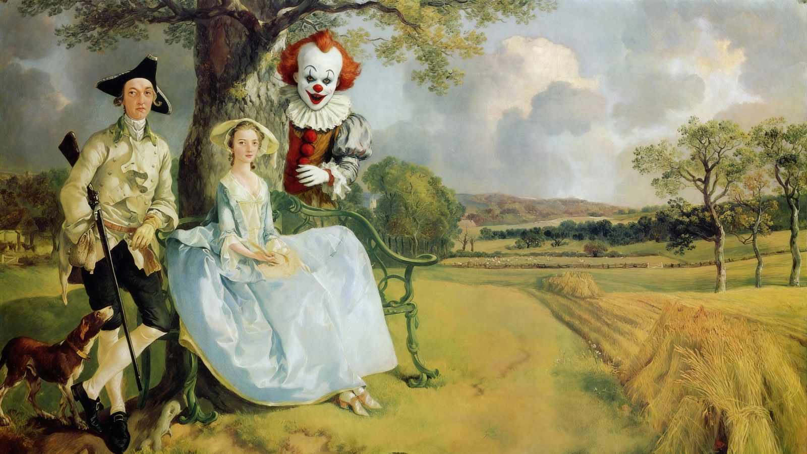 Pennywise Photobombs Classic Painting