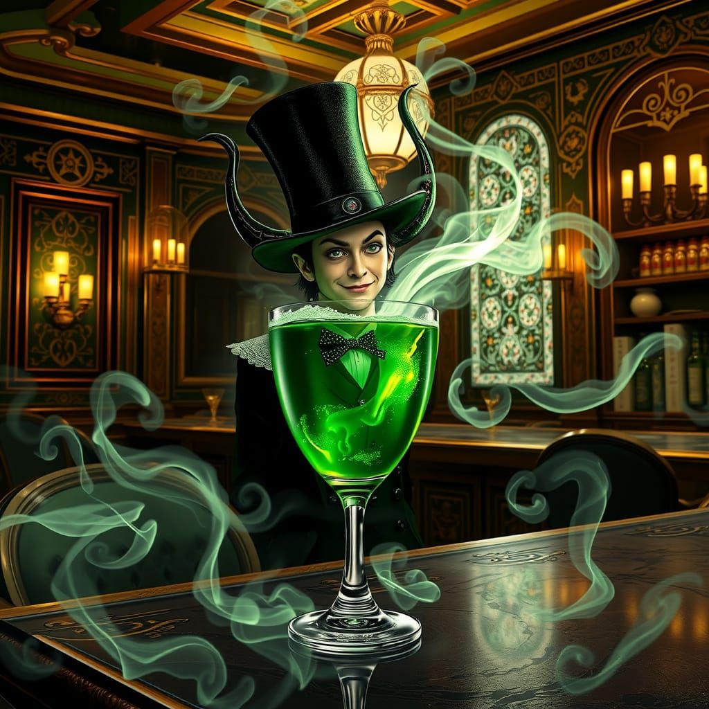 Gothic Aristocrat in Absinthe Soaked Reverie
