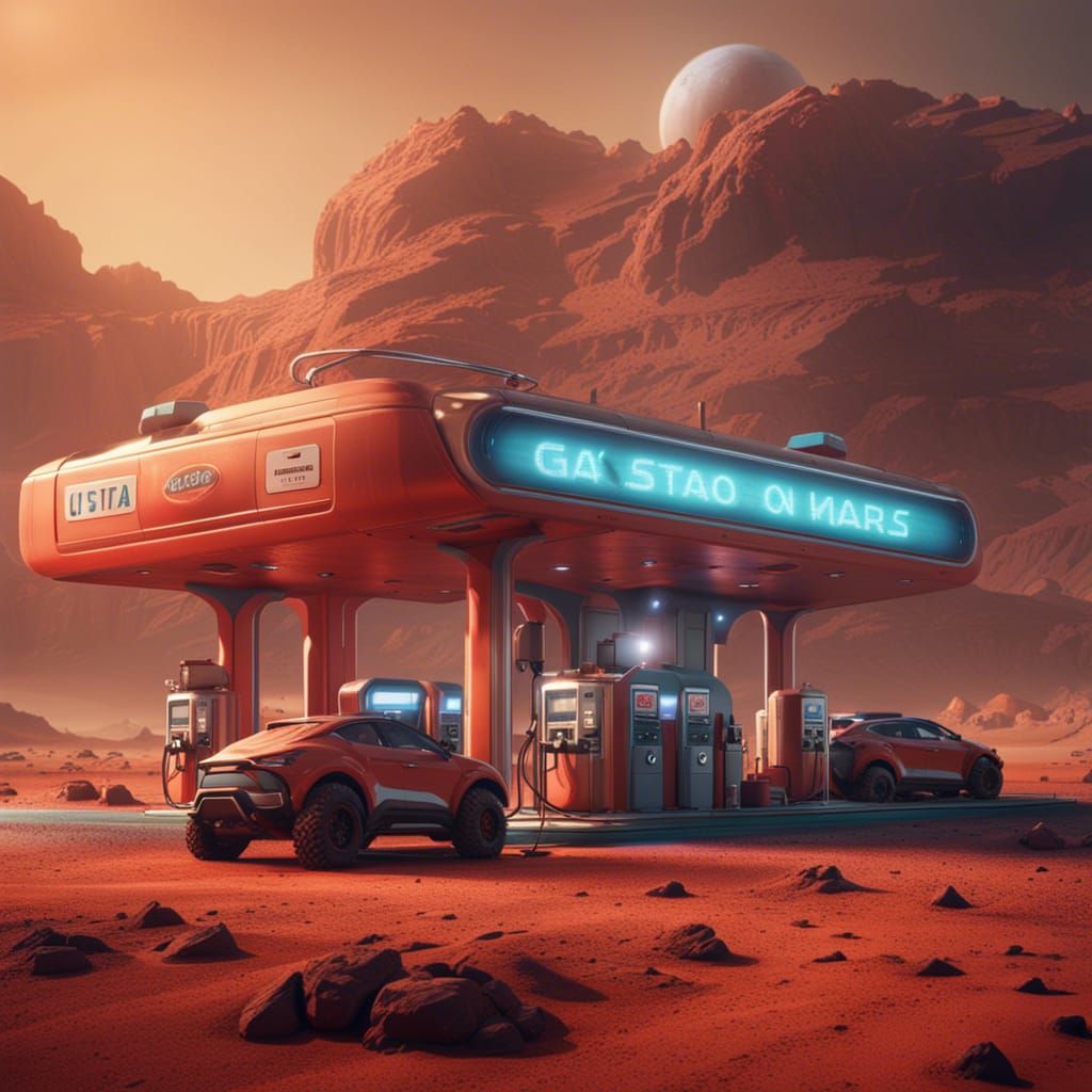 Gas station on Mars