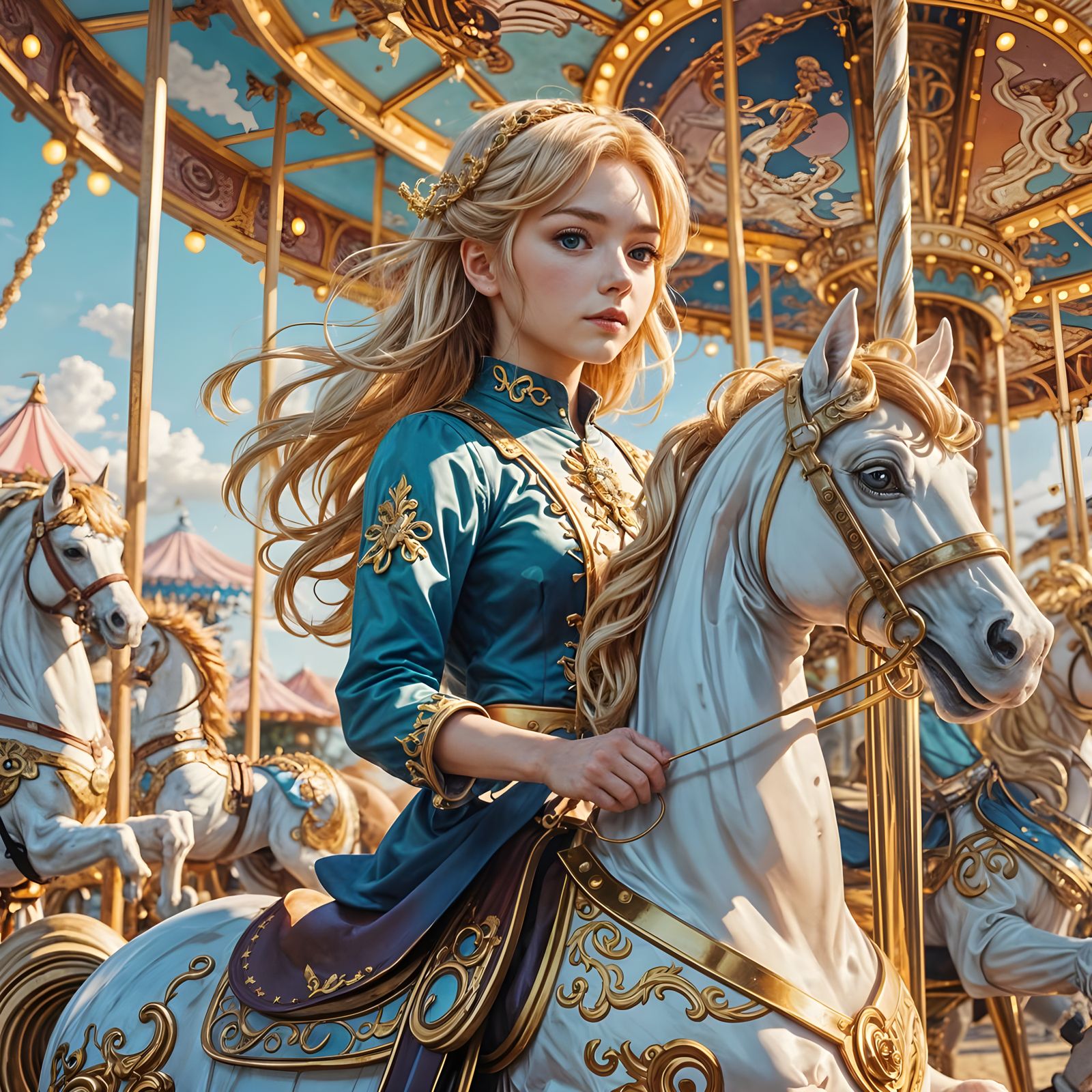 Anime Carousel: A Whimsical World
