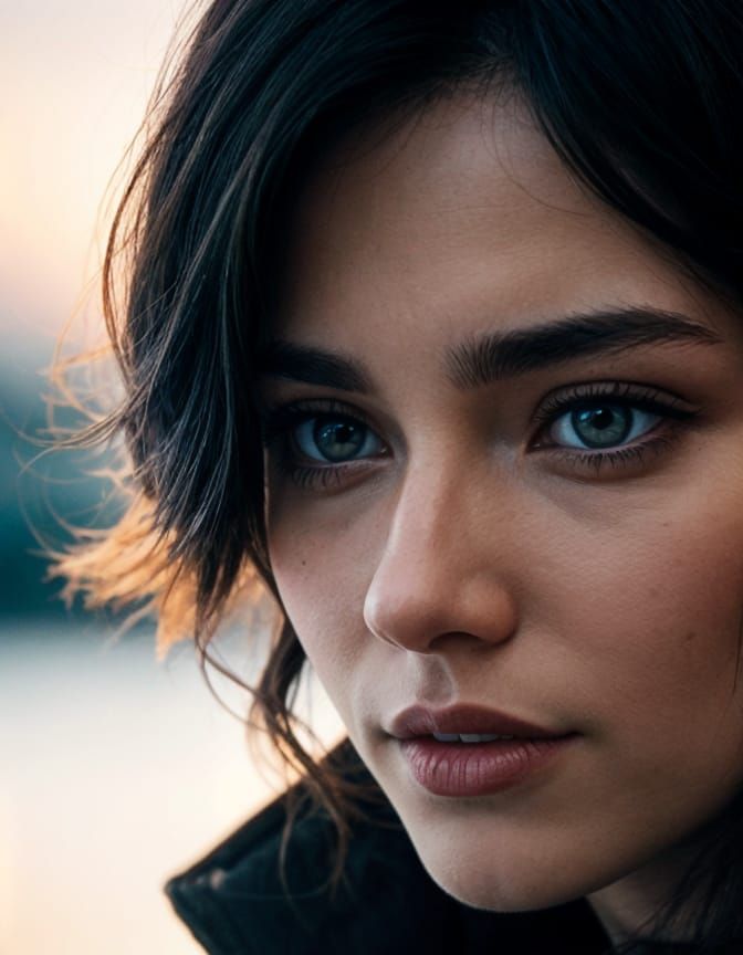 Reimagined Portrait of a Woman in a Classic Style