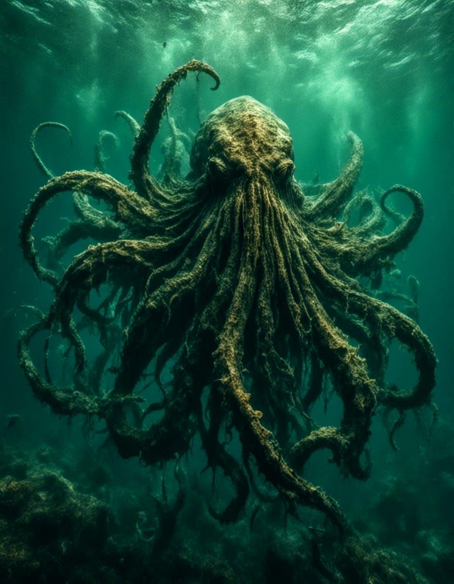 Cthulhu in Macabre Underwater Horror