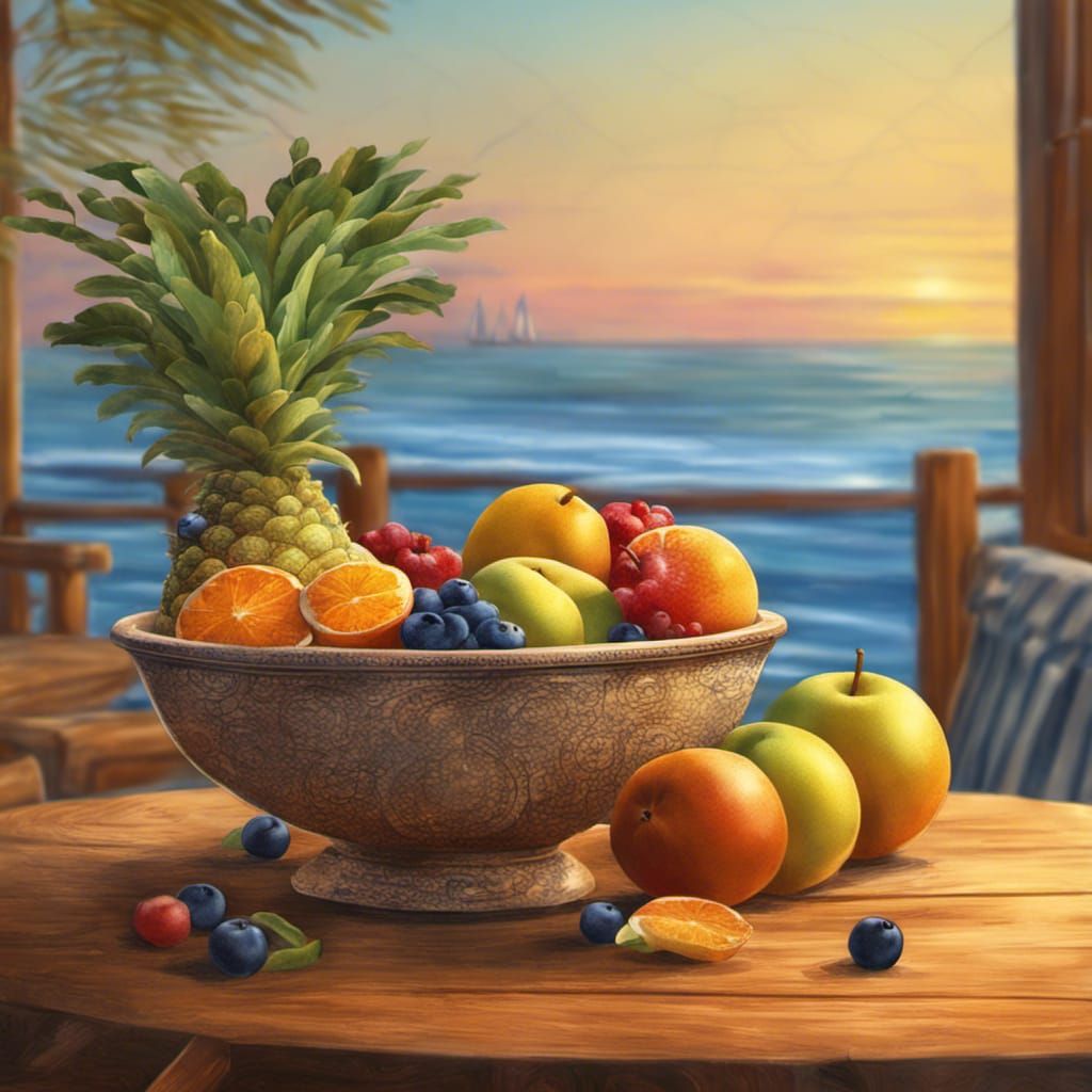 Fruit at the beach