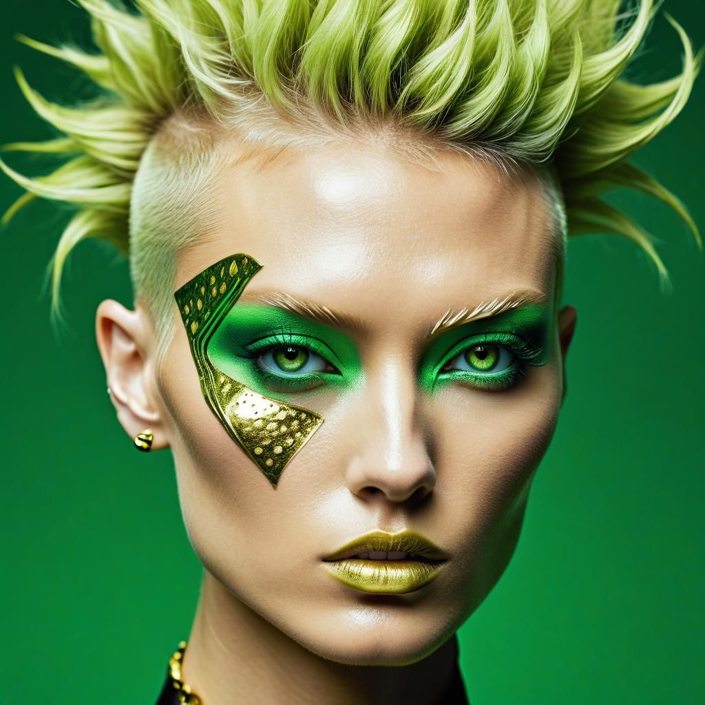 High Fashion Model with Butterfly Wings in Tokyo