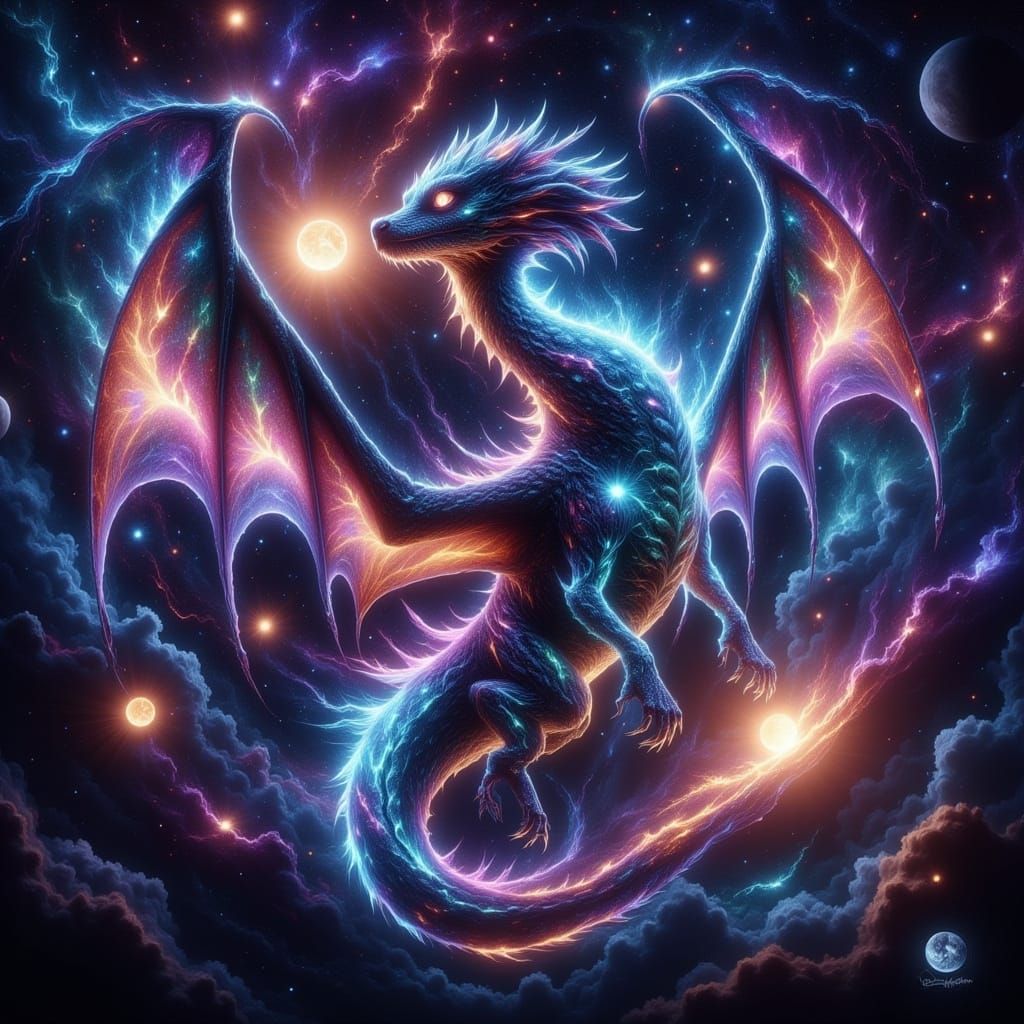 Celestial Dragon of Galaxies in Cosmic Void