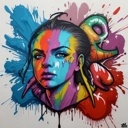 Beef Wellington in Graffiti Splash Art Style