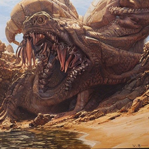 Hydra in Oil Painting Style