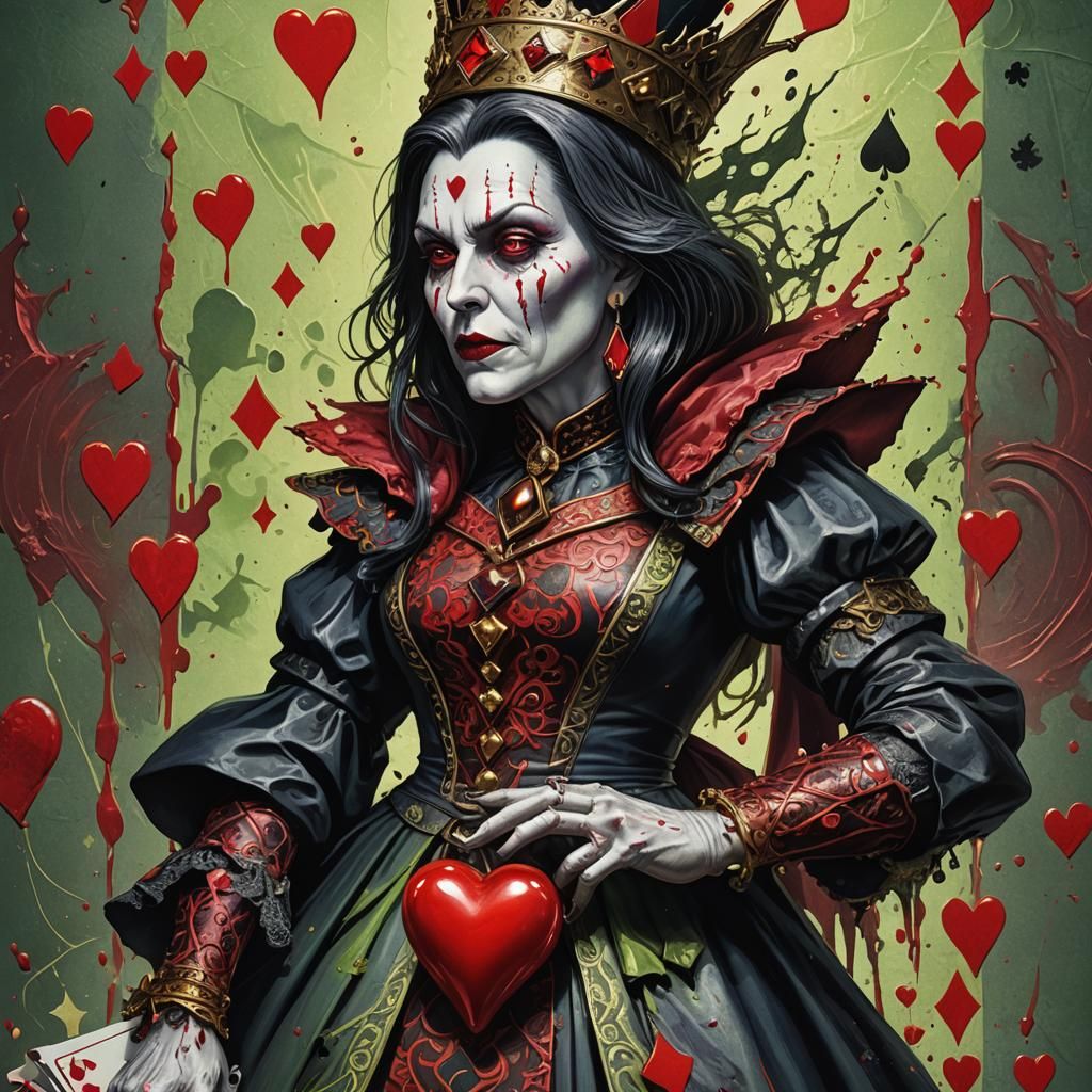 Queen of Hearts Wicked Witch Hyperrealistic Art