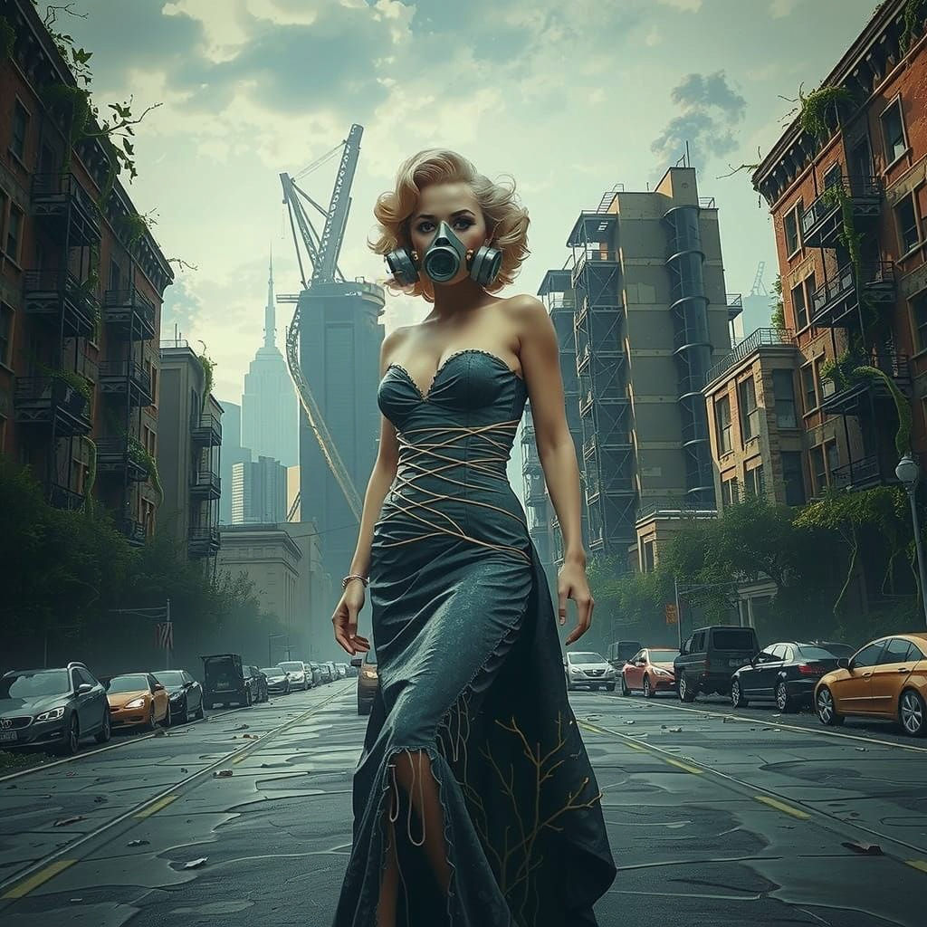 Reclaimed Earth Goddess in a Post-Apocalyptic Paradise