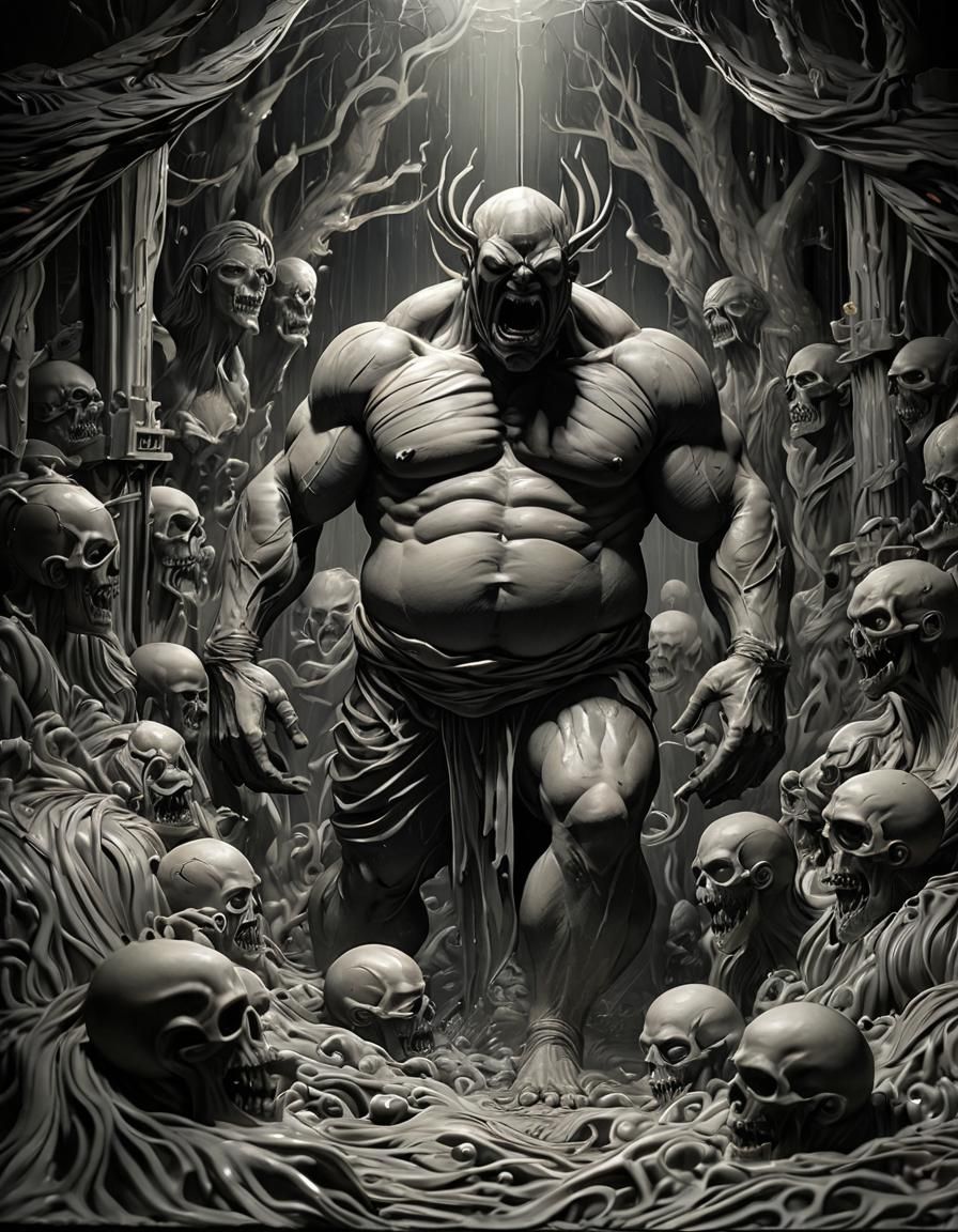 William Blake/Kelly Jones/Eduardo Risso/Dan Mumford art style;
"It wore (vile:1.5) well; crude lowly creature+(perversio...