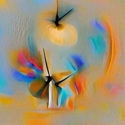 AI Image of Clock in Space