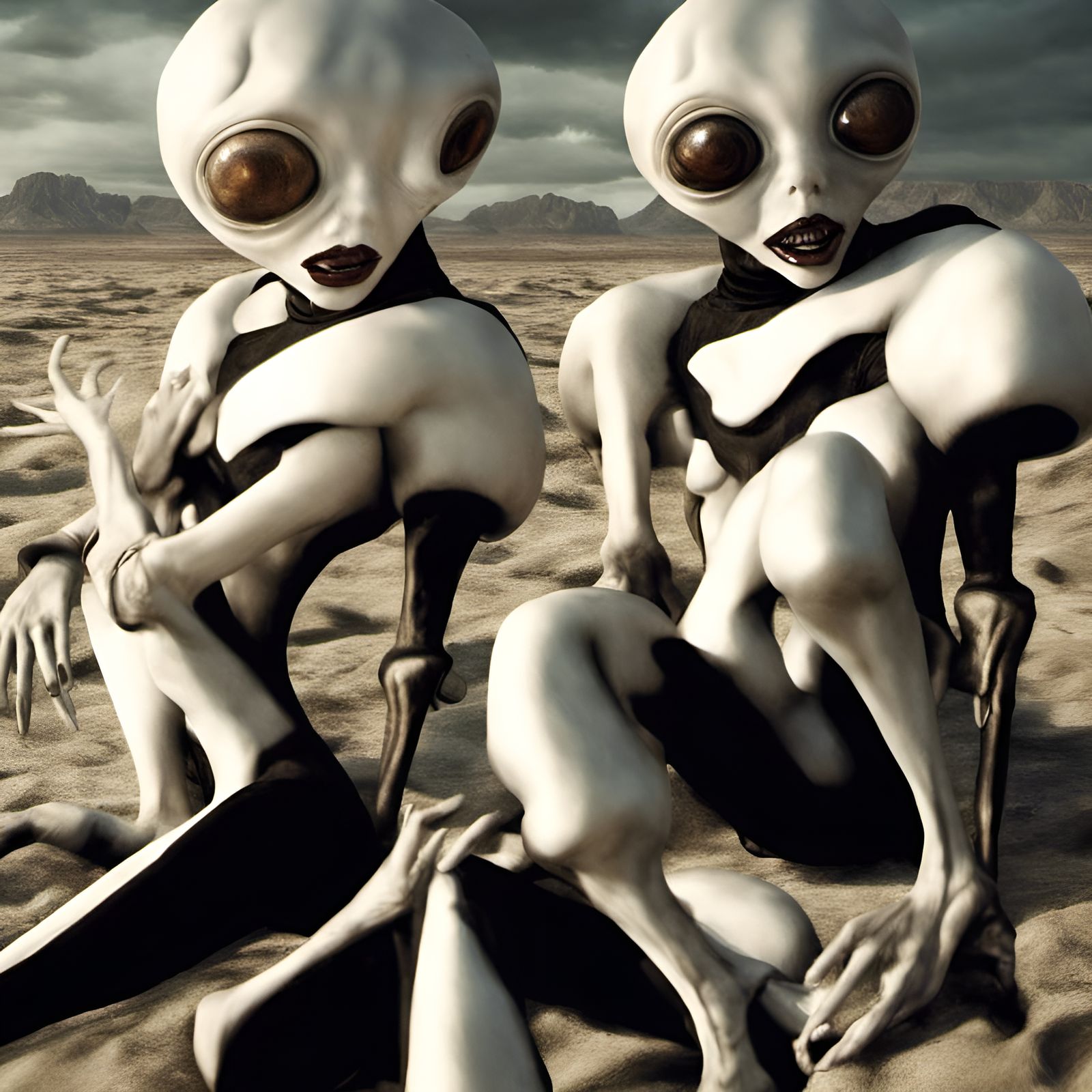 Futuristic Feast in Magical Realism Style