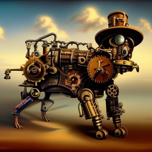 Steampunk Dog by Jaroslaw Jasnikowski