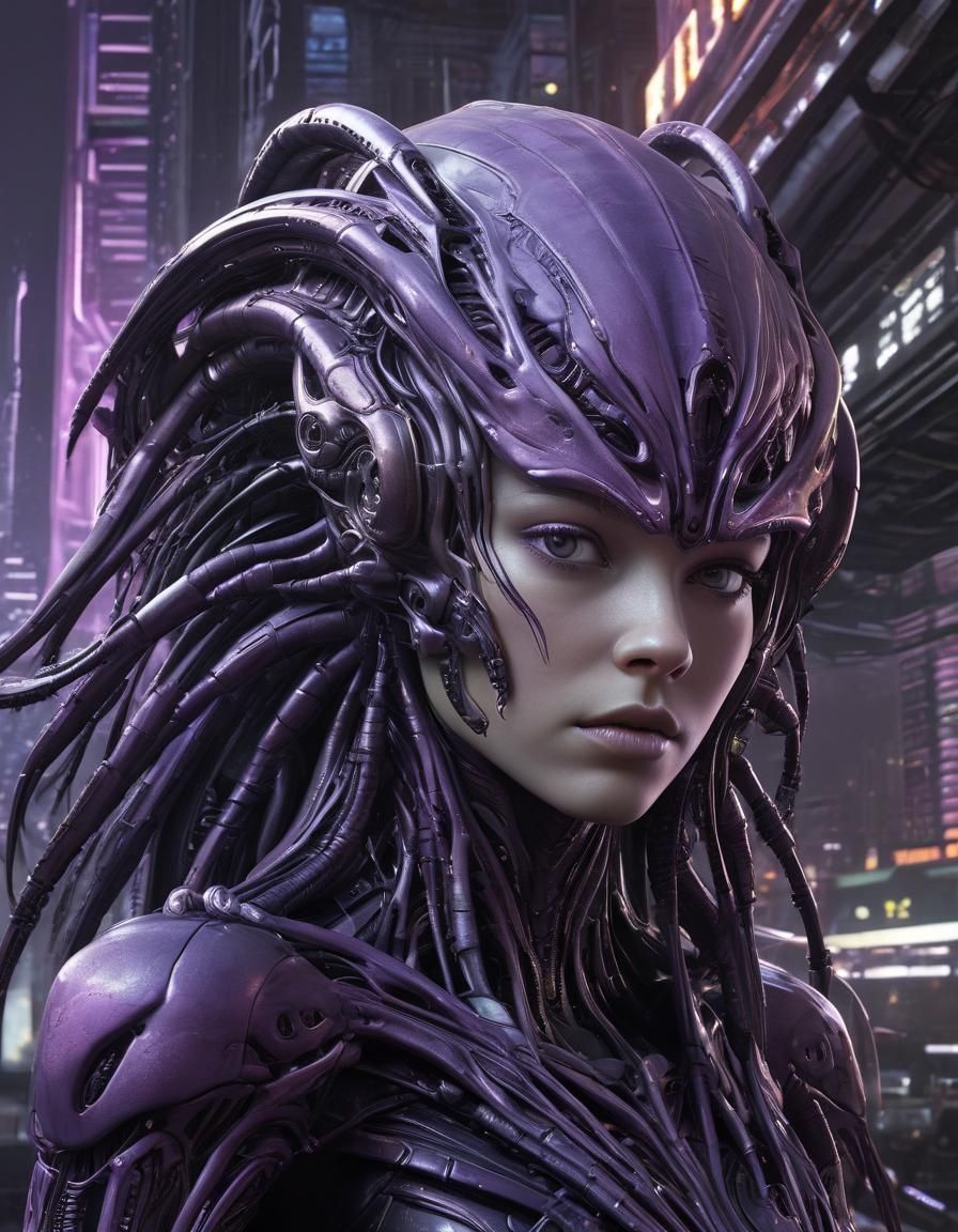 Sci-Fi Biopunk Alien Armor