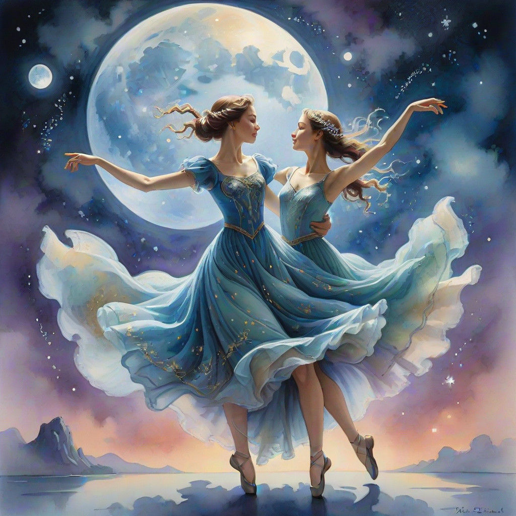 Ethereal Dancers in Neo-Romantic Pastel